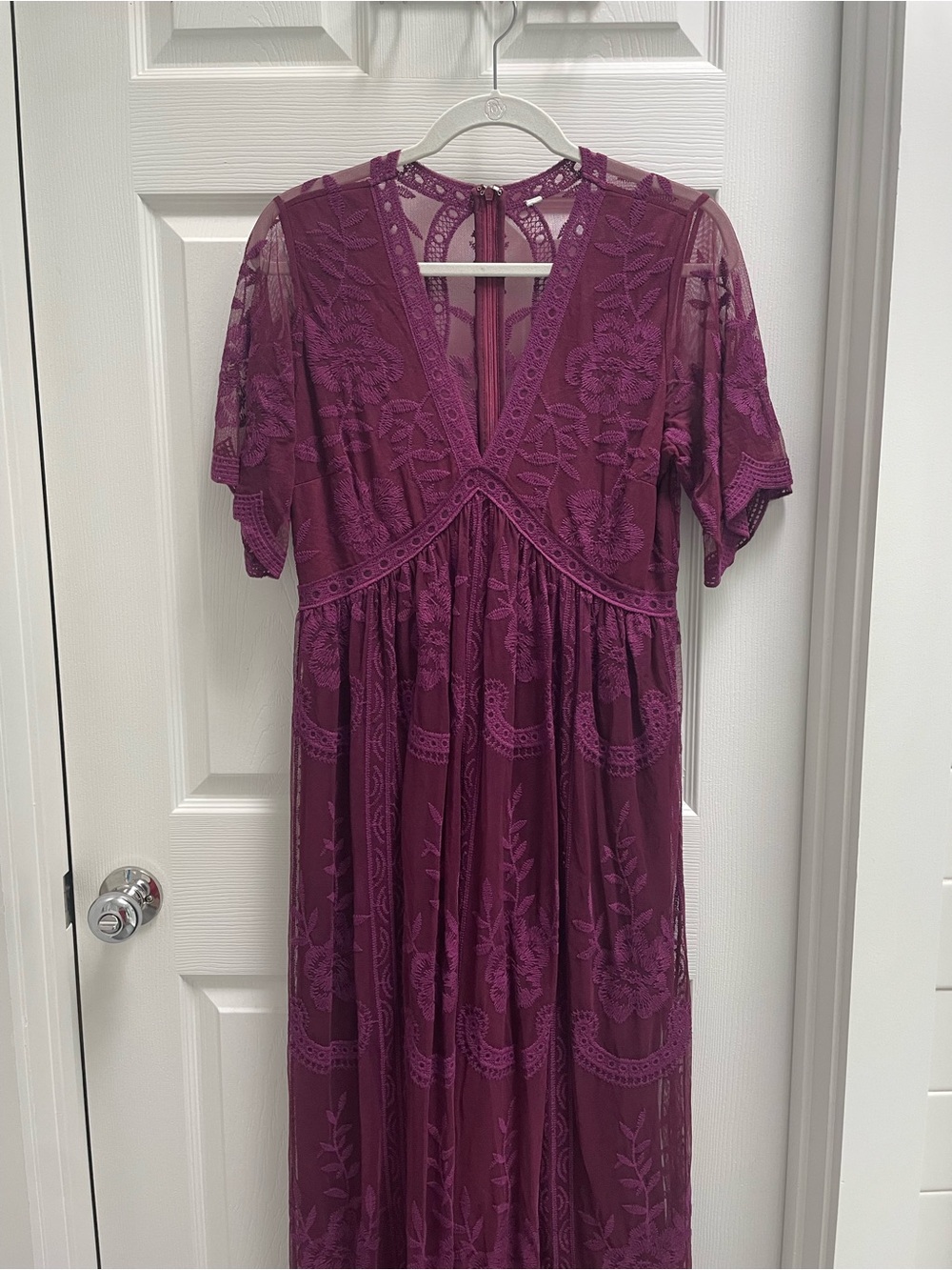 Pinkblush Burgundy Lace Maternity Dress